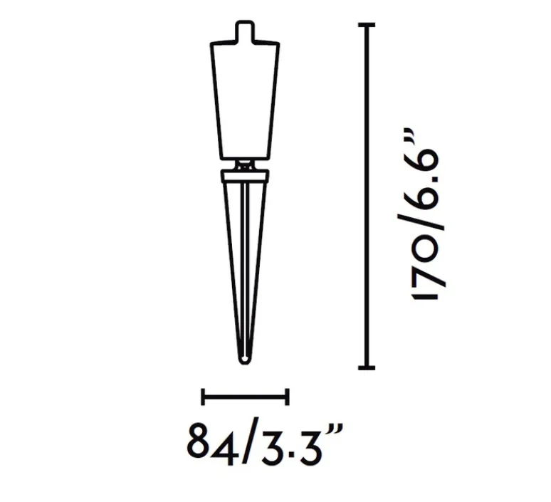 Plafonnier & Spot*Faro Spot extérieur à piquer, Toni, , L8,4cm, H17cm, IP65 - noir