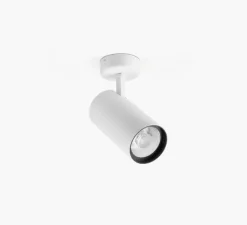 Spot, Fost Surface, blanc, LED, dim, DALI, 42W, 38°, 2700K, 3469 lm, Ø9cm, H18cm - Faro