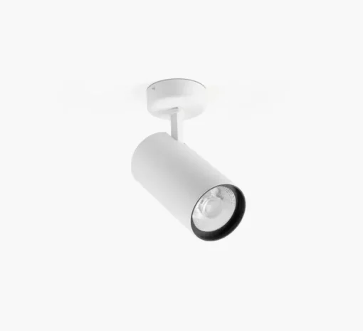 Spot, Fost Surface, blanc, LED, dim, DALI, 42W, 38°, 2700K, 3469 lm, Ø9cm, H18cm - Faro