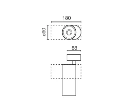 Plafonnier & Spot*Faro Architectural Spot, Fost Surface, , LED, dim, triac, 4000k, 42W, 38°, CRI><noscript><img width=