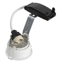 Spot, Horn, blanc, Ø7,6cm, H12cm - Slv