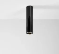 Plafonnier & Spot*Artemide Spot, Ilio Ceiling 36, , Ø9cm, H37cm - noir brillant