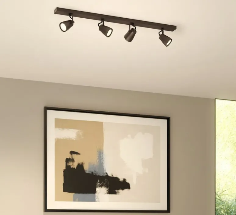 Plafonnier & Spot*Astro Spot, Juno Four Bar, , L90cm, H15cm - bronze