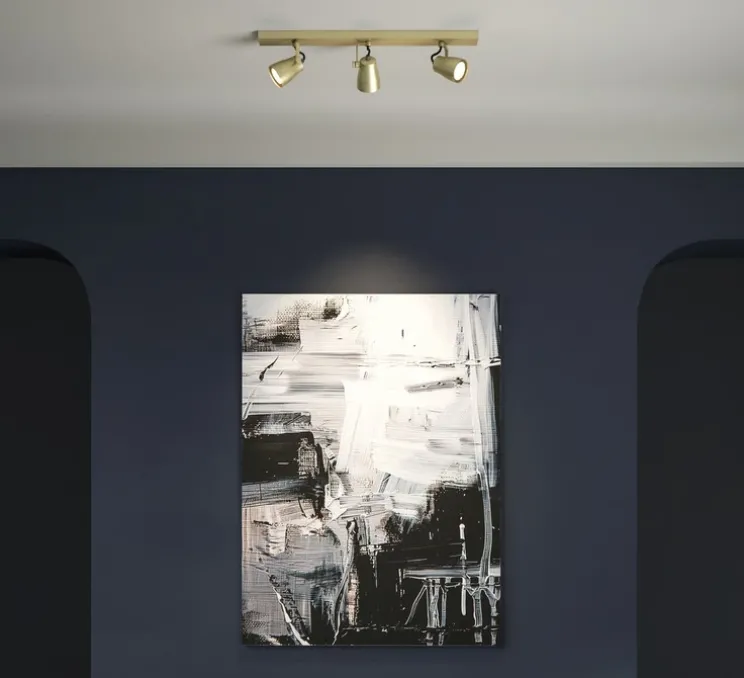 Spot, Juno Triple Bar, laiton brossé mat, L60cm, H15cm - Astro