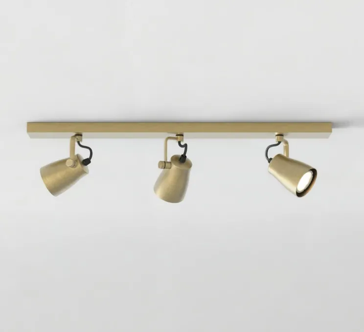 Spot, Juno Triple Bar, laiton brossé mat, L60cm, H15cm - Astro