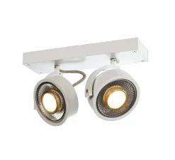 Plafonnier & Spot*SLV Spot, KALU double, , L30cm, H18cm - blanc mat