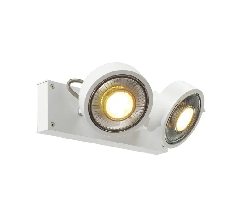 Plafonnier & Spot*SLV Spot, KALU double, , L30cm, H18cm - blanc mat