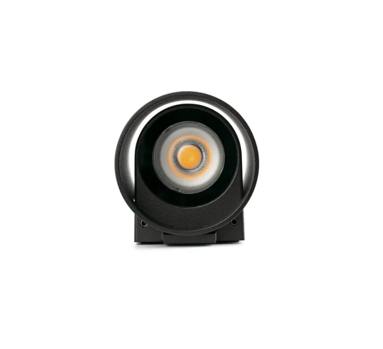 Plafonnier & Spot*Faro Spot, Kov 1L, 34°, , IP65, LED, 2700K, 835lm, L8cm, H10,8cm - noir