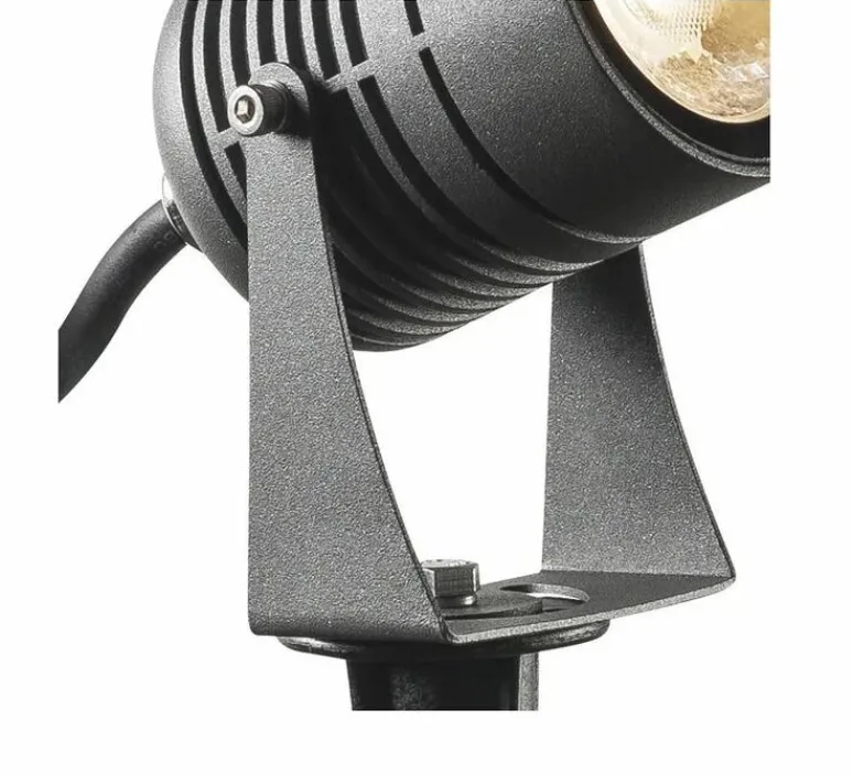 Plafonnier & Spot*SLV Spot, LED SPIKE, , IP55, LED, 3000K, 400lm, Ø6cm, H10cm - noir