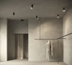 Plafonnier & Spot*KDLN Spot, Mitos, , câble cuivre 10m, Ø8cm, H17cm - noir