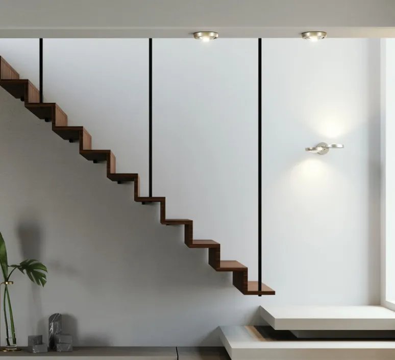 Plafonnier & Spot*Lodes Spot, Nautilus Spot, , LED, 2700K, 945 lm, Ø13,4cm, H4,2cm - champagne