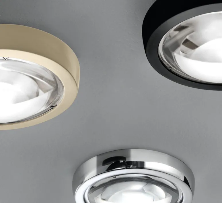 Plafonnier & Spot*Lodes Spot, Nautilus Spot, , LED, 2700K, 945 lm, Ø13,4cm, H4,2cm - champagne