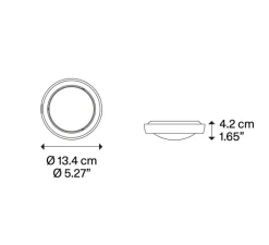 Plafonnier & Spot*Lodes Spot, Nautilus Spot, , LED, 2700K, 945 lm, Ø13,4cm, H4,2cm - champagne