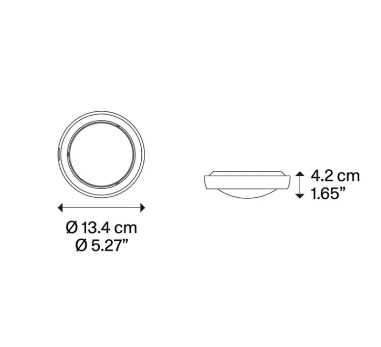 Plafonnier & Spot*Lodes Spot, Nautilus Spot, , LED, 2700K, 945 lm, Ø13,4cm, H4,2cm - champagne