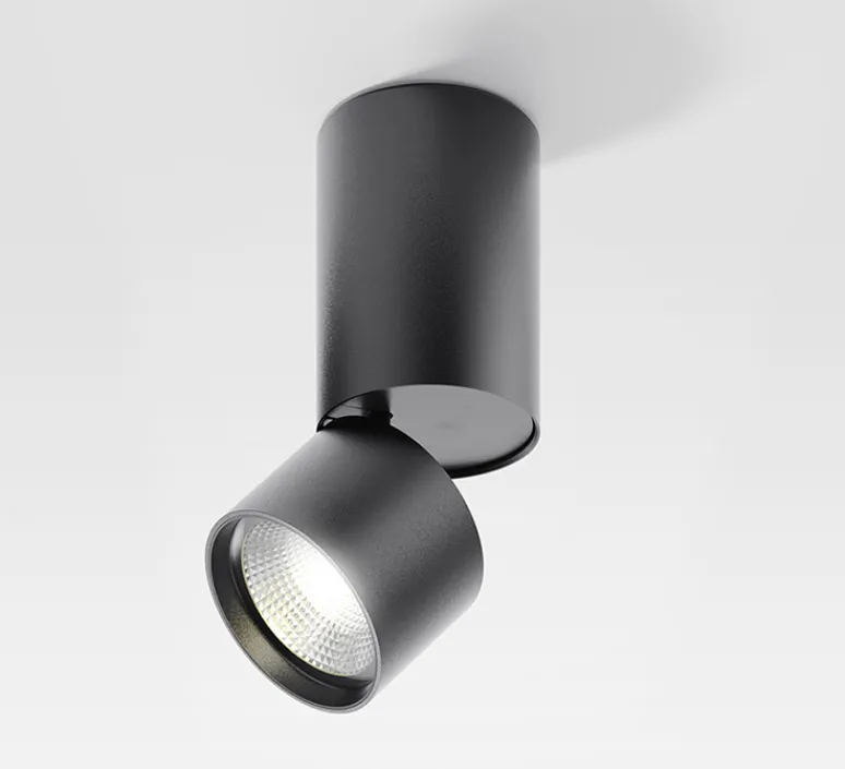 Plafonnier & Spot*Artemide Spot, orientable, Hoy Spot, non-variable, , Ø9cm, H18,8cm, LED, 2700K, 1796lm, 22W, 68° - noir