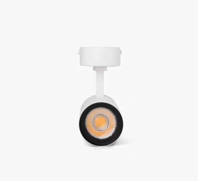 Plafonnier & Spot*Faro Architectural Spot ou applique en saillie, Fost, 35°, CRI>90, , LED, 2700k, 1127lm, Ø6,4cm, H 13.6cm - Faro blanc mat