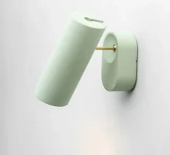 Plafonnier & Spot*Plato Design Spot ou applique en saillie, Argia, , Ø6,5cm, H17,5cm - vert menthe