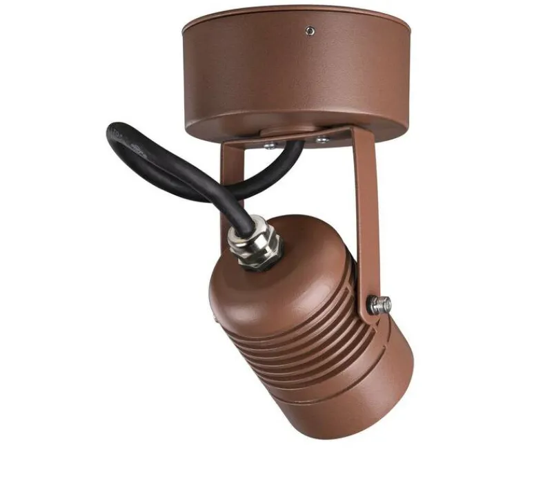Plafonnier & Spot*SLV Spot ou applique en saillie, Led spot, , IP65, LED, 3000K, 400 lm, L8cm, H11cm - rouille