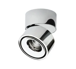 Plafonnier & Spot*Decor Walther Spot ou applique en saillie, Studio S, , LED, 2700K, 550 lm, Ø7,6cm, H9,4cm - chrome