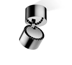 Plafonnier & Spot*Decor Walther Spot ou applique en saillie, Studio S, , LED, 2700K, 550 lm, Ø7,6cm, H9,4cm - chrome