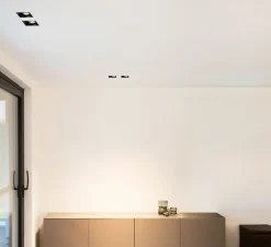 Plafonnier & Spot*Wever&Ducré Spot, Plano 1.0, , LED, dim, 3000K, 550/740 lm, Ø8,5cm, H9cm - noir