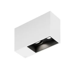 Plafonnier & Spot*Wever&Ducré Spot, Plano Surface 2.0 PAR16, , L22,4cm, H12cm - noir et blanc