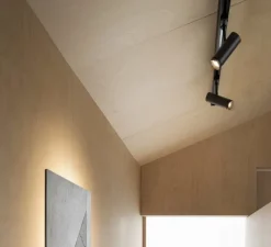 Plafonnier & Spot*Ilti Luce Spot pour rail, Capri, , LED, dim casambi, 3000K, 1780 lm, Ø7,3cm, H17cm - noir