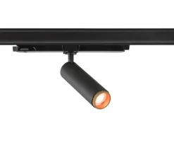 Spot pour rail, GRIP! M, noir et or, dim, LED, 2000-3000K, 1000lm, Ø4,3cm, H14,7cm - SLV