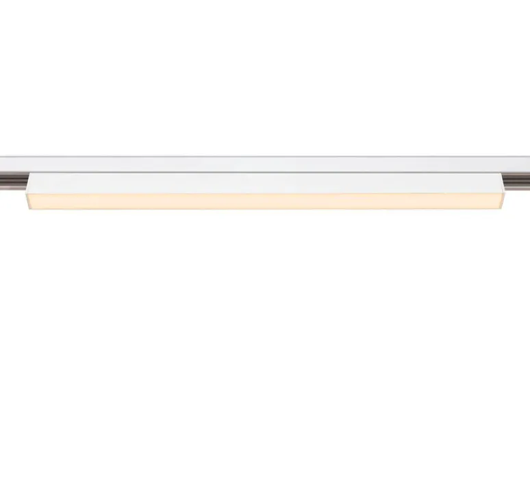 Plafonnier & Spot*SLV Spot pour rail, IN-LINE 44, , LED, DALI, dim, 3000K, 1180 lm, L43,5cm, H2,5cm - blanc