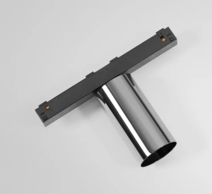 Spot pour rail, Minude Track 48V Adjustable 45 1x, noir chromé, LED, dim, 2700K, 578 lm, Ø4,5cm, H8,8cm - Modular