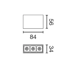 Plafonnier & Spot*Faro Architectural Spot pour rail, Neso Point 3, , LED, 2700K, 283 lm, L8,4cm, H5,6cm - noir