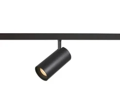 Plafonnier & Spot*SLV Spot pour rail, Numinos S, , LED, dim, 3000K, 1030 lm, 40°, ⌀6cm, H9cm - noir