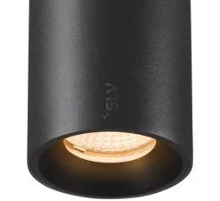 Plafonnier & Spot*SLV Spot pour rail, Numinos S, , LED, dim, 3000K, 1030 lm, 40°, ⌀6cm, H9cm - noir