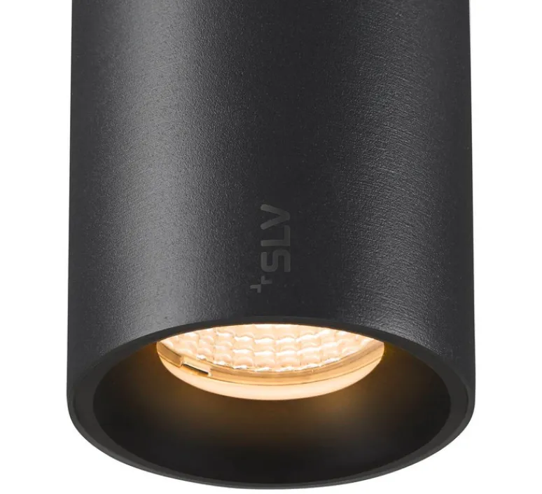 Plafonnier & Spot*SLV Spot pour rail, Numinos S, , LED, dim, 3000K, 1030 lm, 40°, ⌀6cm, H9cm - noir