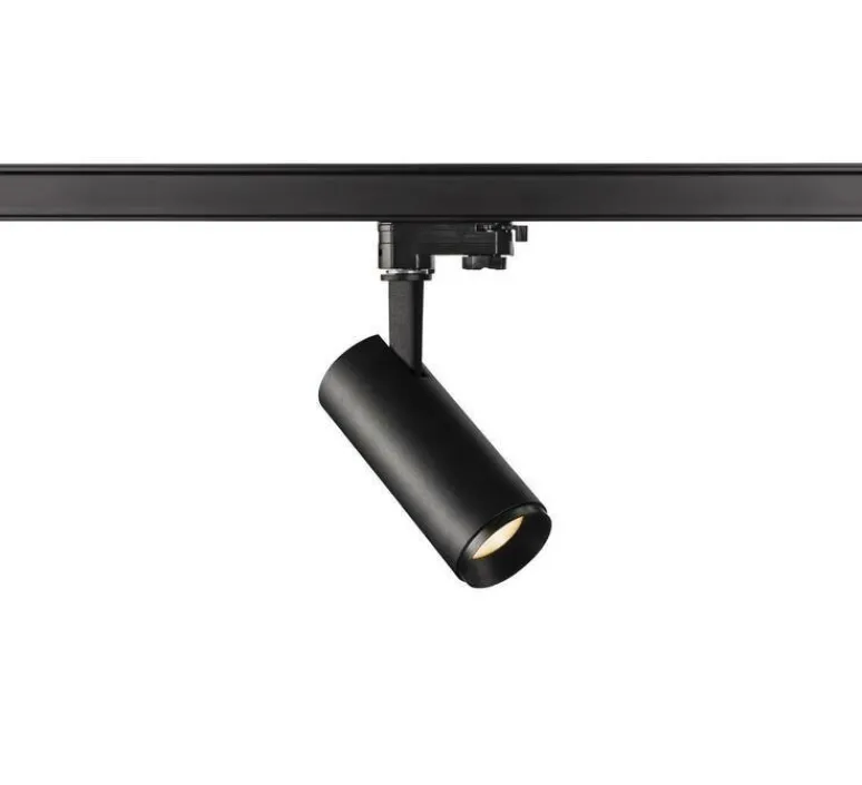 Plafonnier & Spot*SLV Spot pour rail, Numinos S, , LED, dim, 2700K, 985 lm, 24°, L16,2cm, H14,5cm - noir