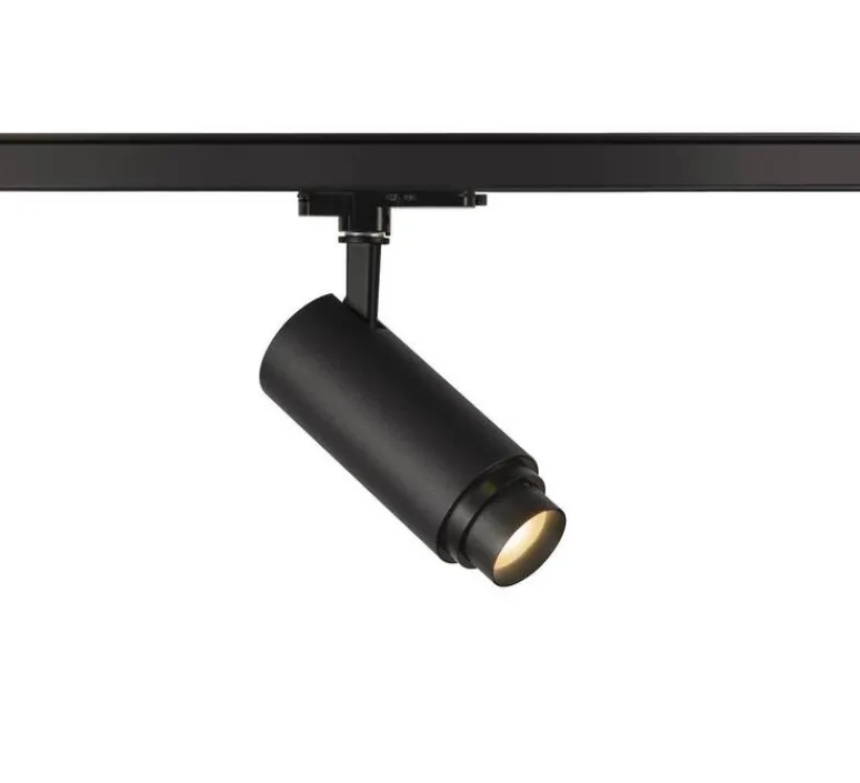 Plafonnier & Spot*SLV Spot pour rail, Numinos Zoom M Dali, , LED, dim, 3000K, 1800 lm, L19cm, H16,5cm - noir