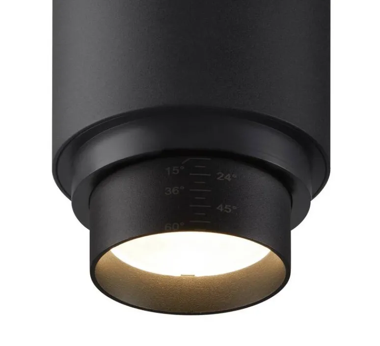 Plafonnier & Spot*SLV Spot pour rail, Numinos Zoom M Dali, , LED, dim, 3000K, 1800 lm, L19cm, H16,5cm - noir
