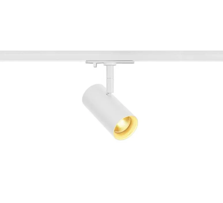Plafonnier & Spot*SLV Spot pour rail 1-phase , Noblo, , LED, dim, 2700K, 740 lm, L10,5cm, H10,7cm - blanc