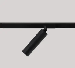 Spot pour rail, Tiny Focus 25, noir, LED, 3000K, 585 lm, Ø2,5cm, H9cm - ONOK