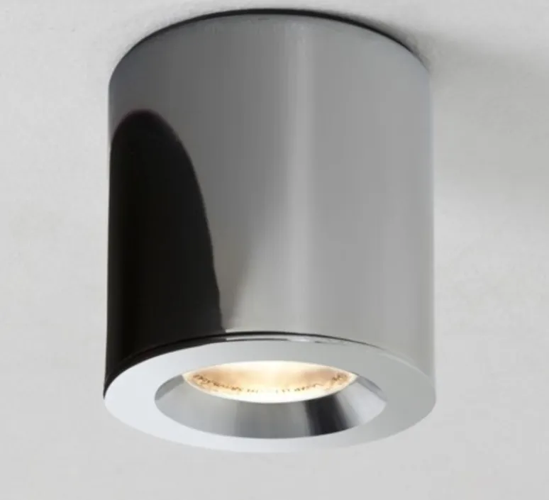 Plafonnier & Spot|Applique*Astro Spot salle de bain, Kos II Round 85 classic, poli, IP65, Ø8,5cm, H8,5cm - chrome