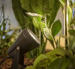 Plafonnier & Spot*SLV Spot, Samrina sur piquet, , IP65, L11,5cm, H30,5cm - noir