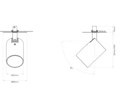 Plafonnier & Spot*Astro Spot semi-encastré, Ascoli Recessed, , Ø8cm, H12,2cm - Lighting nickel mat