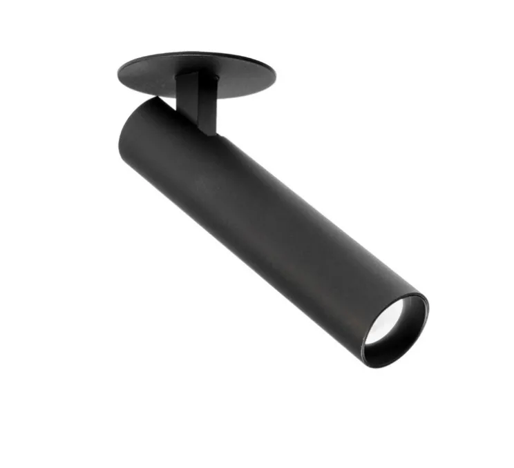 Spot semi-encastré, Match 1.0, noir mat, LED, 2700K, 525 lm, Ø2,6cm, H11,7cm - Wever&Ducré
