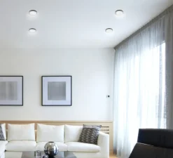 Plafonnier & Spot*ONOK Spot semi-encastré, Ringo 1, , LED, 3000K, 600 lm, Ø7,4cm, H9,1cm - noir