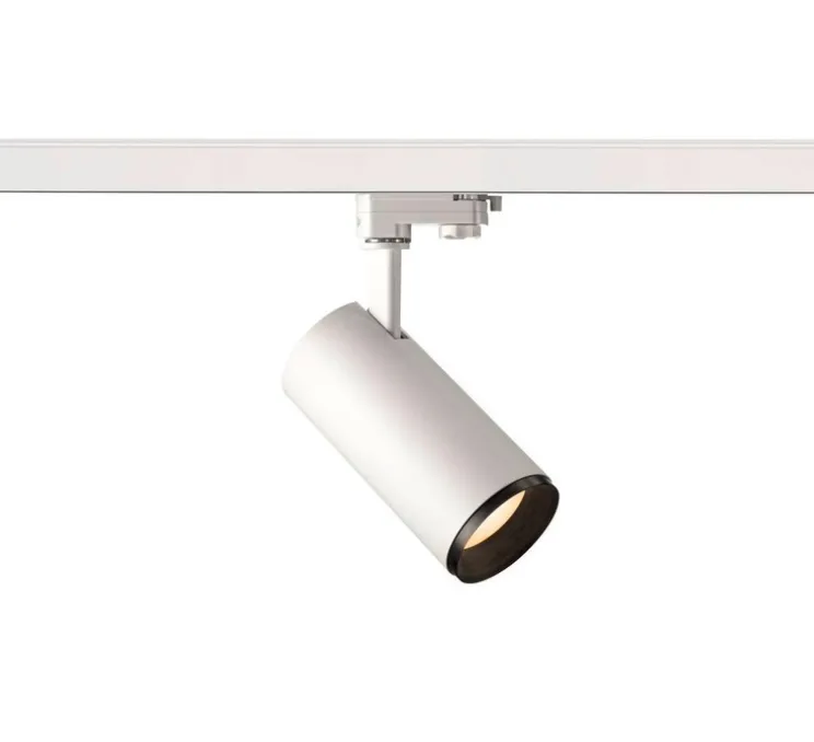 Spot sur rail, Numinos M 3PH, blanc, LED, dim, 3000K, 1800 lm, Ø18,5cm, H16,5cm - SLV