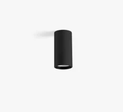Plafonnier & Spot*Faro Architectural Spot surface, Fost ceiling downlight, 23°, CRI > 90, , LED, dim, TRIAC, 3000k, Ø9cm, H18cm - Faro noir mat