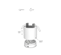 Plafonnier & Spot*Doxis Spot, Titan Semi-Recessed Cone, 40°, mat, LED, 3000K, 1156lm, Ø8cm, H7,2cm - noir