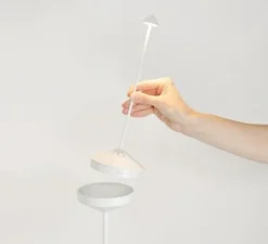 Accessoires*Zafferano Support, Pied de lampe, Pina, , Ø16,6cm, H93cm - Gris foncé