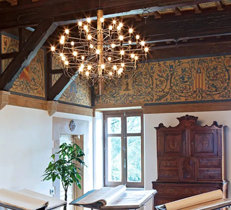 Suspension*Flos Suspension, 2097/50, , 2700K, Ø100cm, H88cm - laiton (ampoules dépolies)