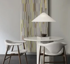 Suspension*Gubi Suspension, 1967 monte et baisse, , Ø56cm, H20cm - canvas et laiton